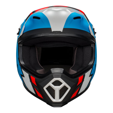 Bell MX 2021 MX-9 Mips Adult Helmet (Strike Matte Black/Blue/White)