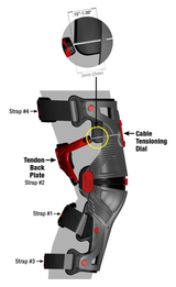 MOBIUS BRACES X8 KNEE BRACE - WHITE