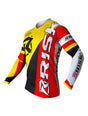 Risk Racing VENTilate V2 Jersey - Yellow/Red - Motocross Riding Gear - Front