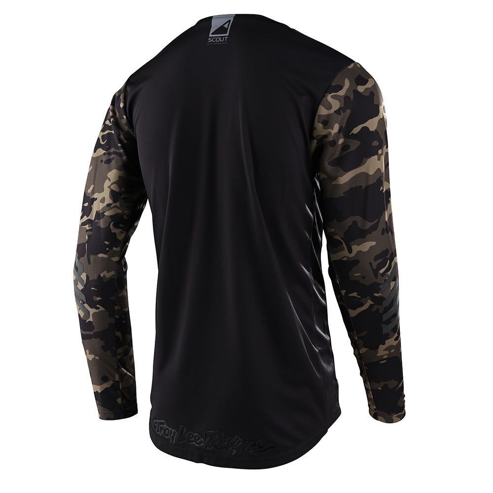 Scout GP Off-Road Jersey Peace & Wheelies Camo Camo Green