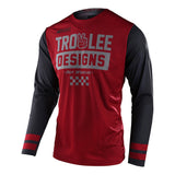 Scout GP Off-Road Jersey Peace & Wheelies Burgundy / Dark Gray