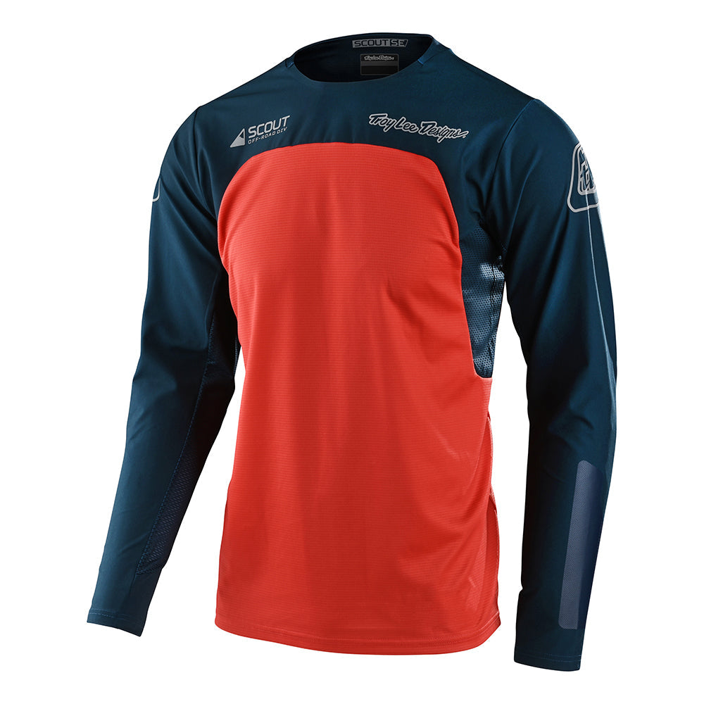 Scout SE Off-road Jersey, Systems Marine/Orange Troy Lee Designs