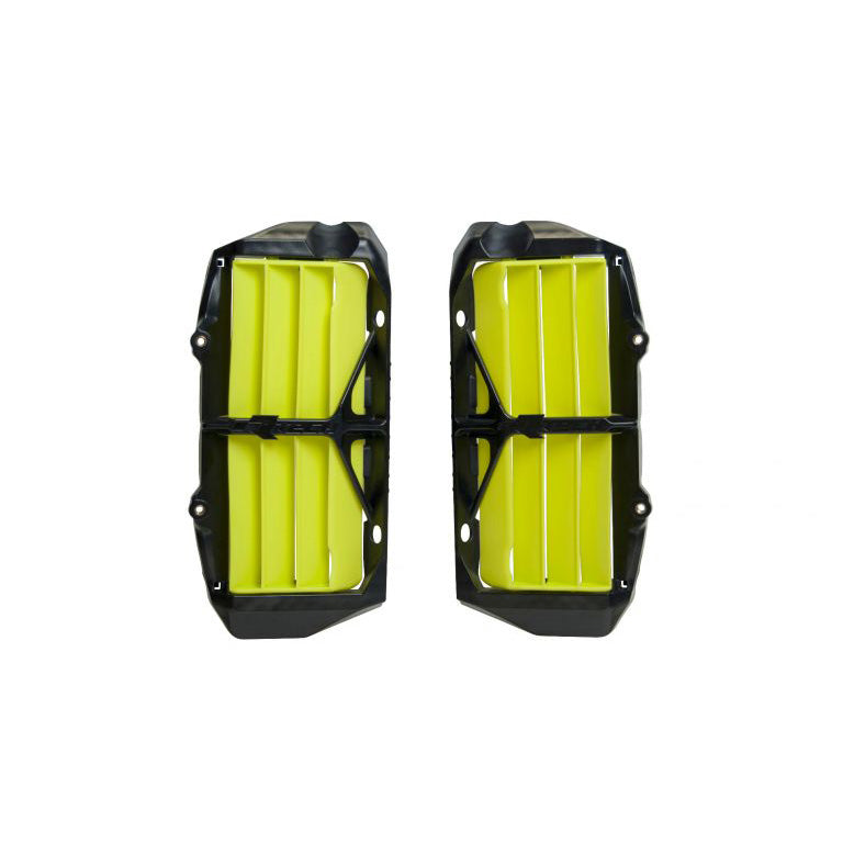 Rtech O/S Reinforced Rad Louvers (2pc) (Husqvarna Lemon Yellow) Husqvarna TC-FC125-450 19-22