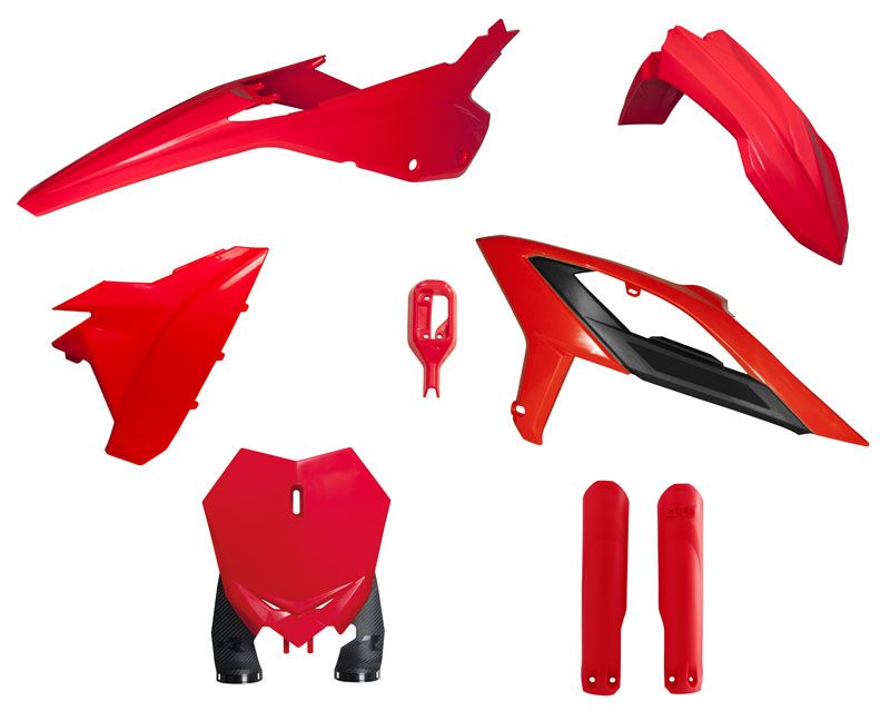 Rtech Plastic Kit Inc. Fork Guards (Beta Red) Beta RX125-480 2023