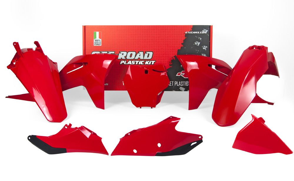 Rtech Plastic Kit (6pc) (GG Red) Gas Gas MC-MCF125/250-450 21-22