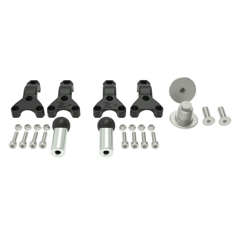 Rtech HP3 Mounting Kit (Africa Twin) 22-28mm (Black/Silver)