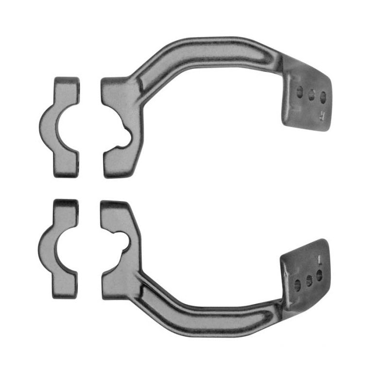 Rtech Handguards Mount Kit (Alu) With Clamps - Dual Evo/Vertigo/Flx (Silver)