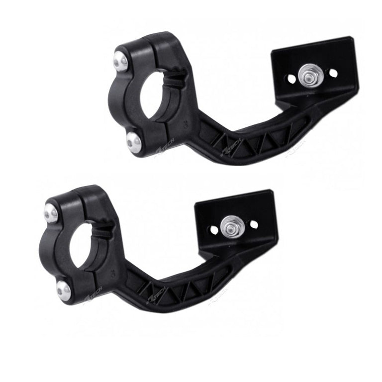 Rtech Handguards Mount Kit (Nylon) With Clamps Dual Evo/Vertigo/Flx (Black)