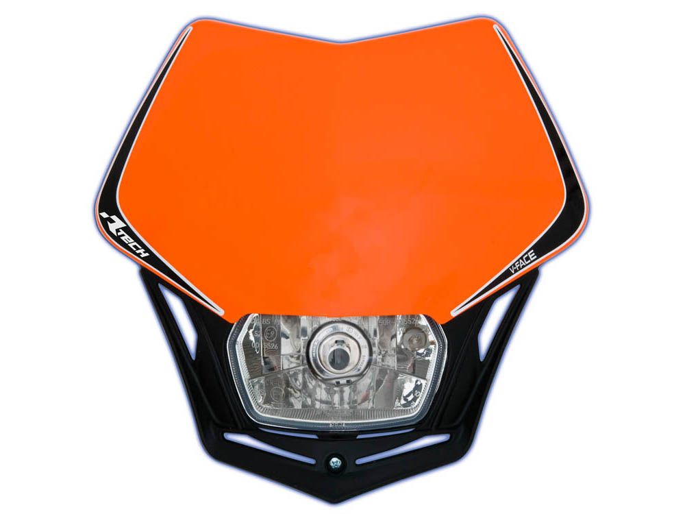 Rtech V-Face Headlight (K Orange-Black)