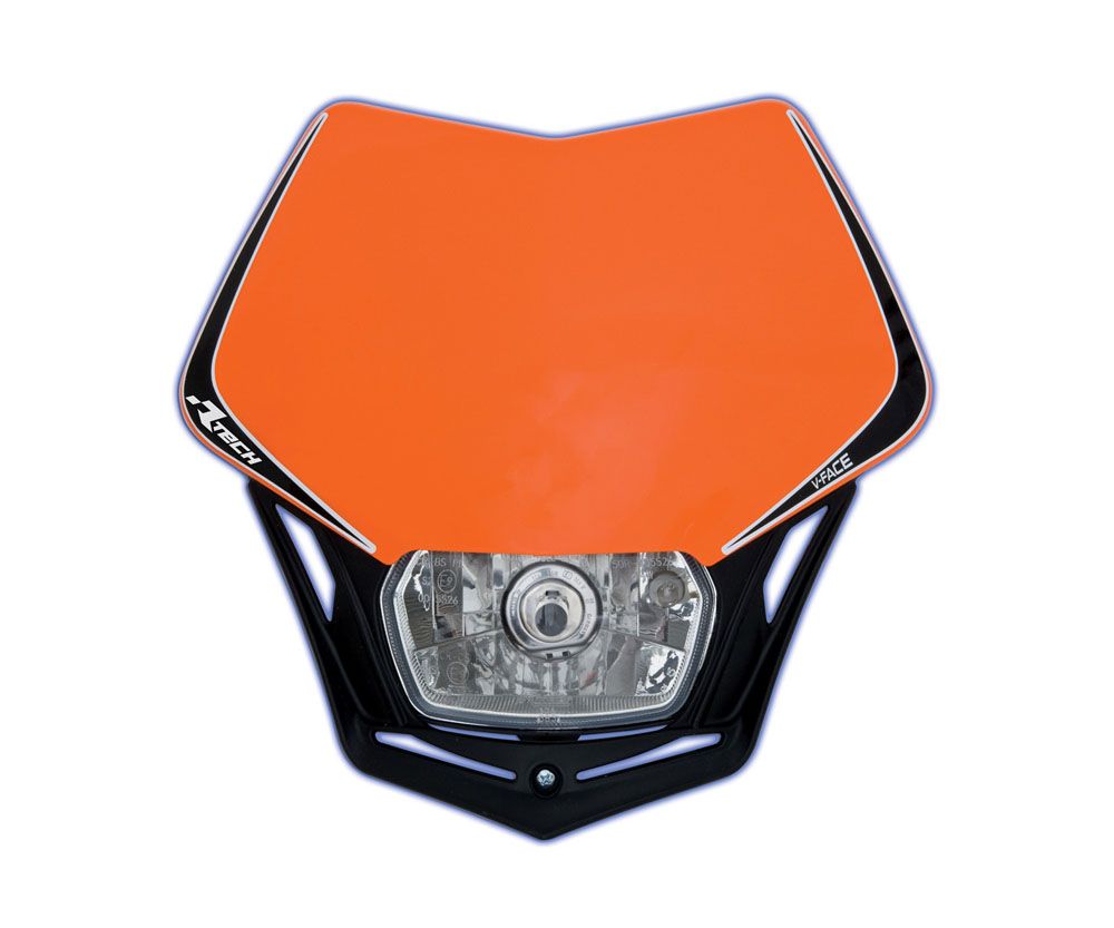 Rtech V-Face Full LED Headlight (K Orange-Black)