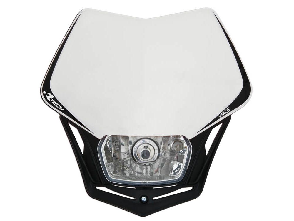 Rtech V-Face Headlight (White-Black)