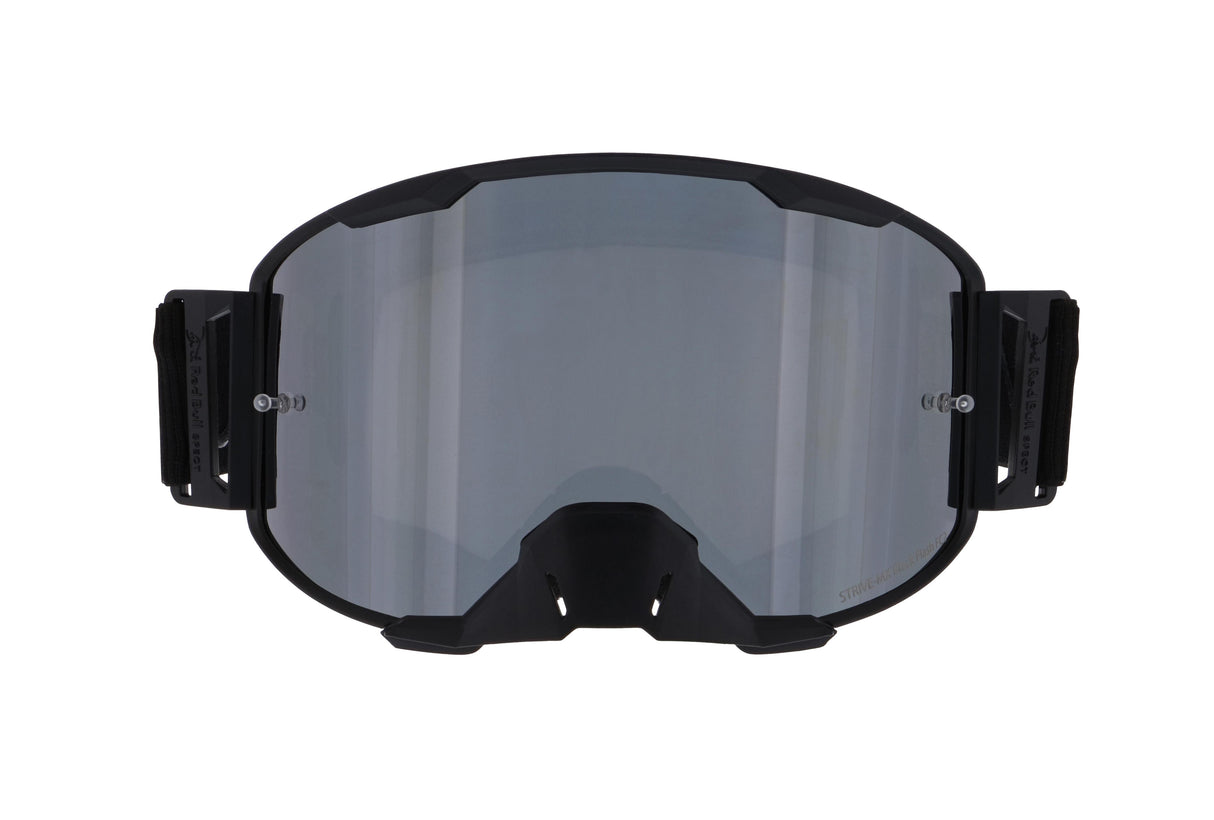 Red Bull SPECT Strive Black - Smoke/Silver Mirror Double Lens