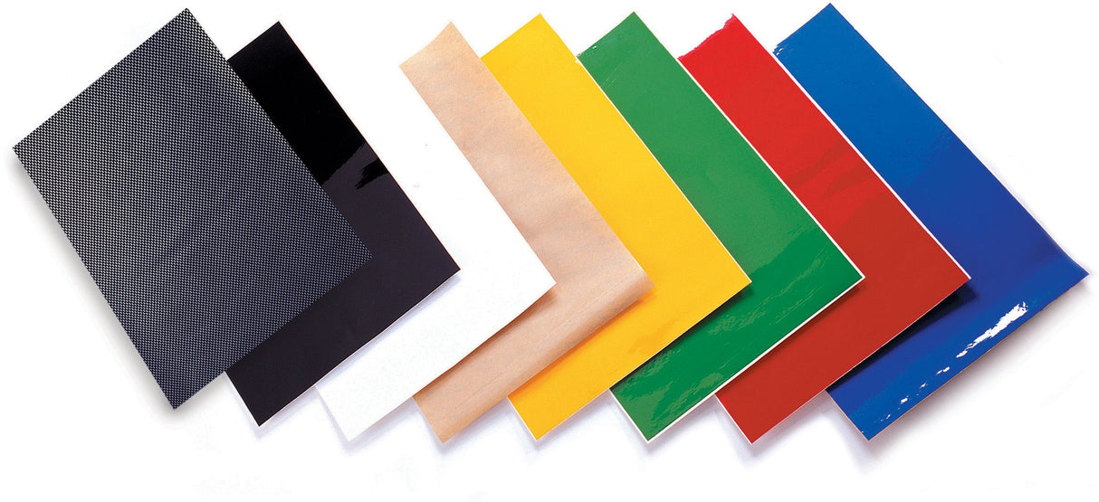 GUTS Racing Carbon Sheet - 12x17 12m scratch resistant vinyl - 3 sheets per pack