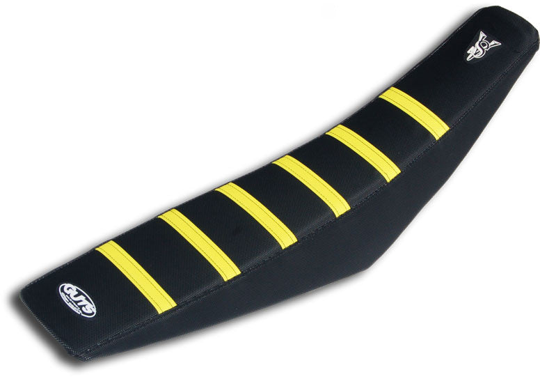 GUTS Racing Ribbed Velcro Cover Black Side Yellow Ribs Suzuki RMZ250 19-24 RMZ450 18-24