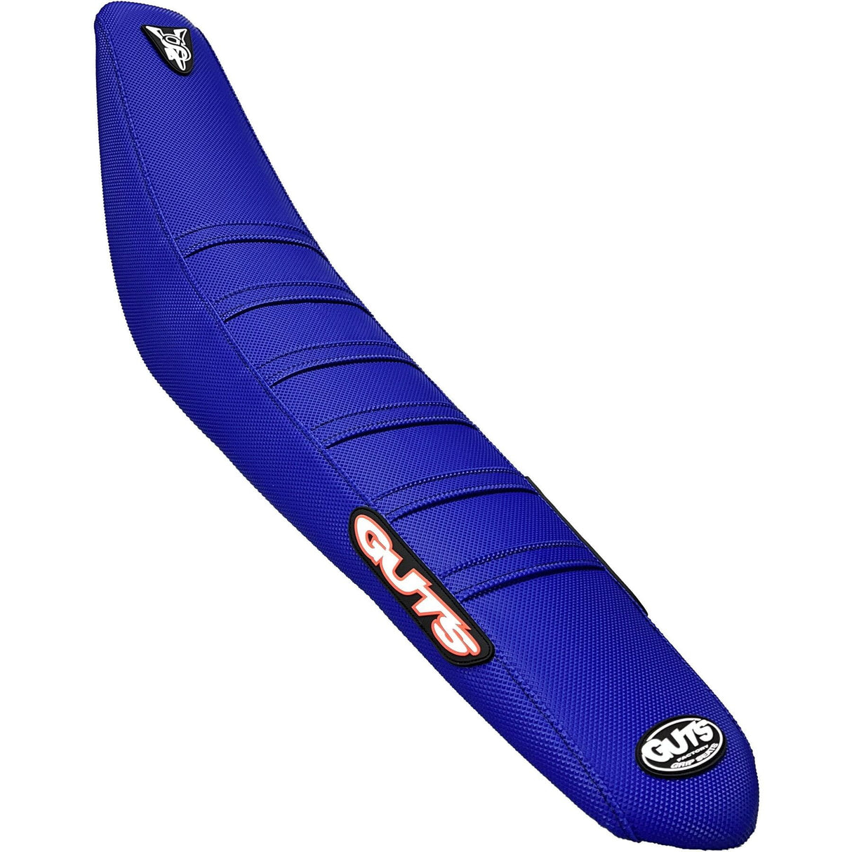 GUTS Racing Ribbed Velcro Cover Blue with Blue Ribs Yamaha YZ125 02-21 YZ250 02-21