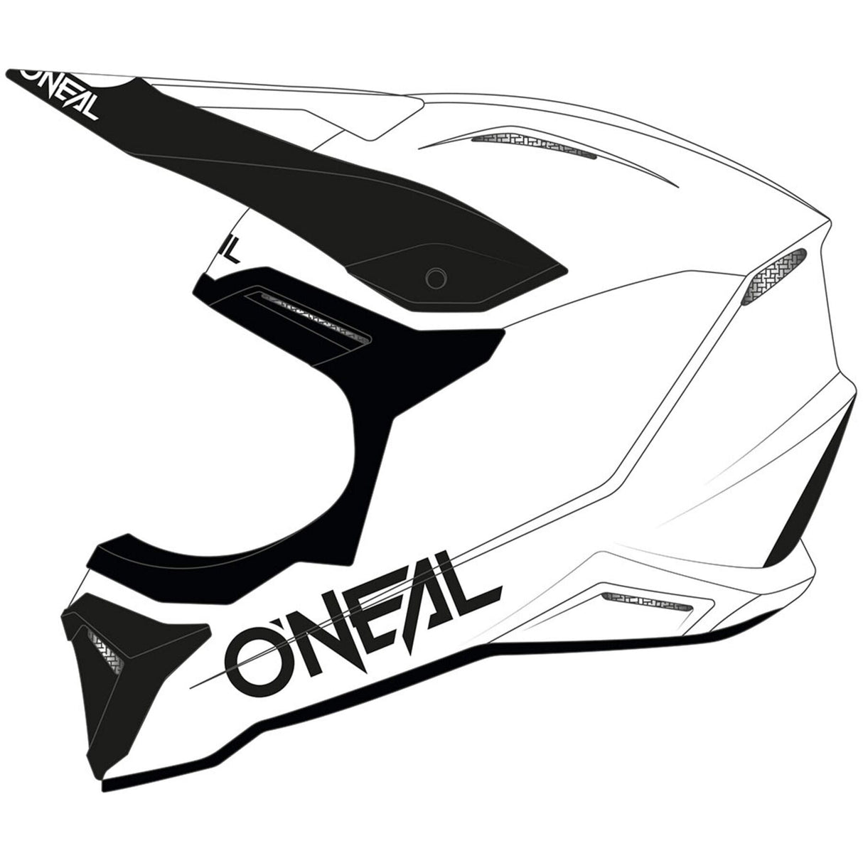 O'Neal 1SRS Helmet SOLID V.24 (White)