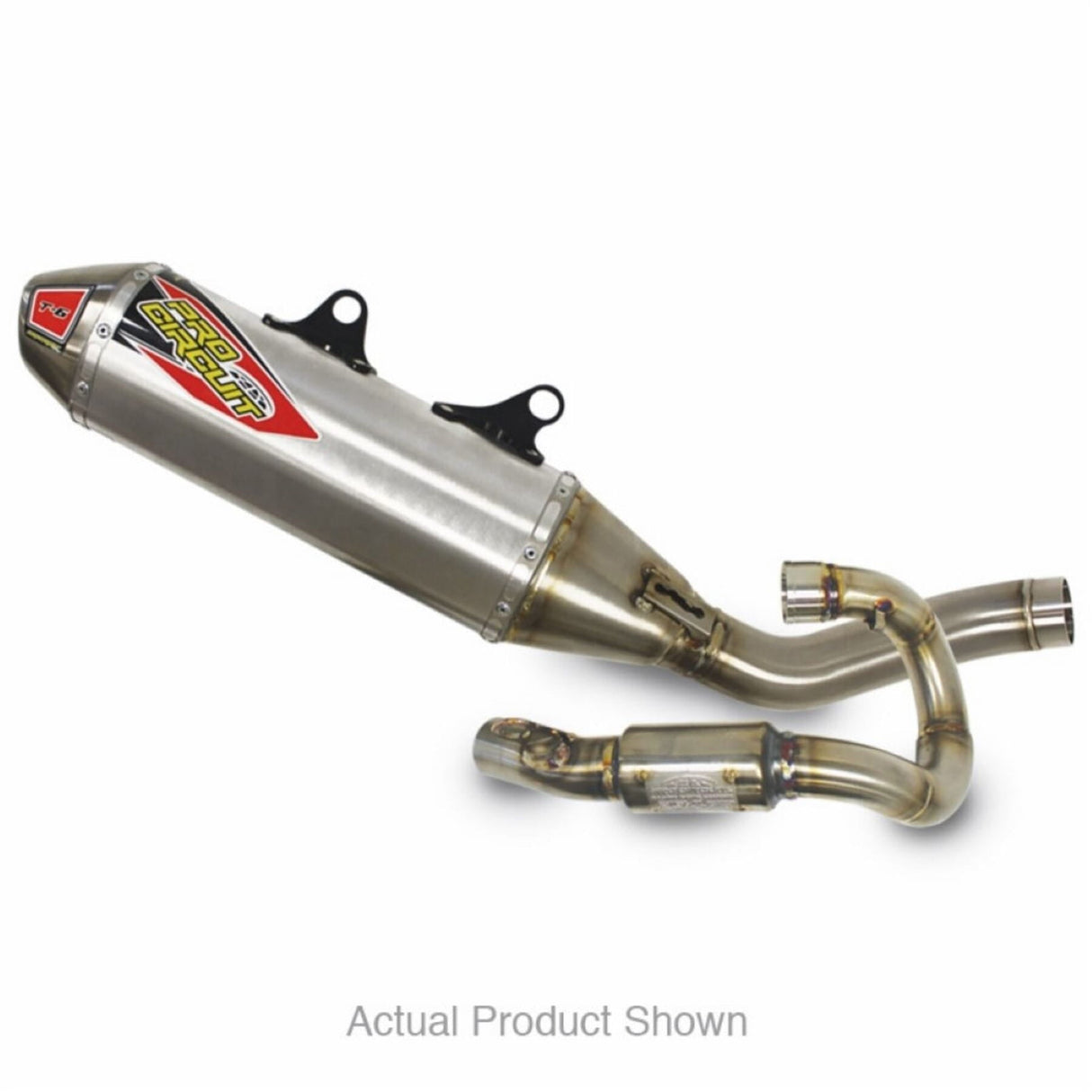 Pro Circuit T-6 STAINLESS SYSTEM W/TITANIUM SHELL/CARBON END-CAP KTM350SXF 2023