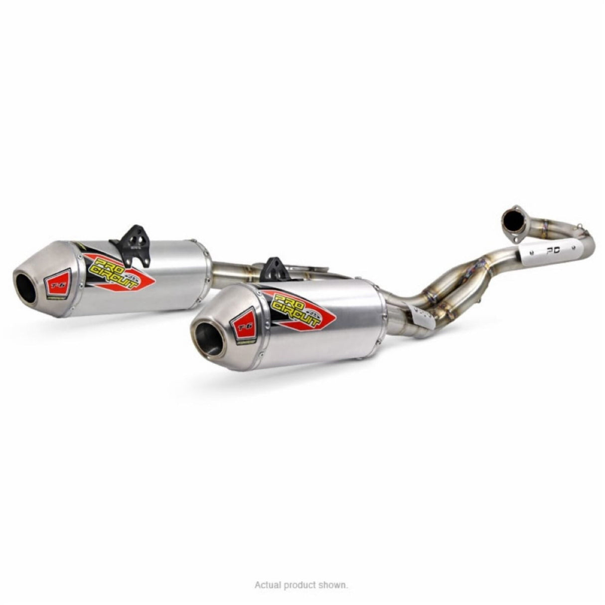 Pro Circuit T-6 Stainless System Yamaha Raptor 700R 15-24 (Twin exhaust)