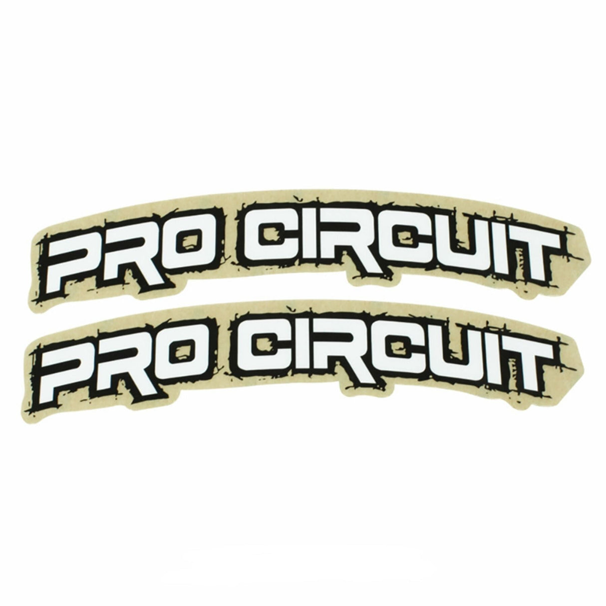 Pro Circuit Retro fender decals White