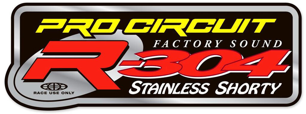 Pro Circuit R-304 Shorty silencer decal