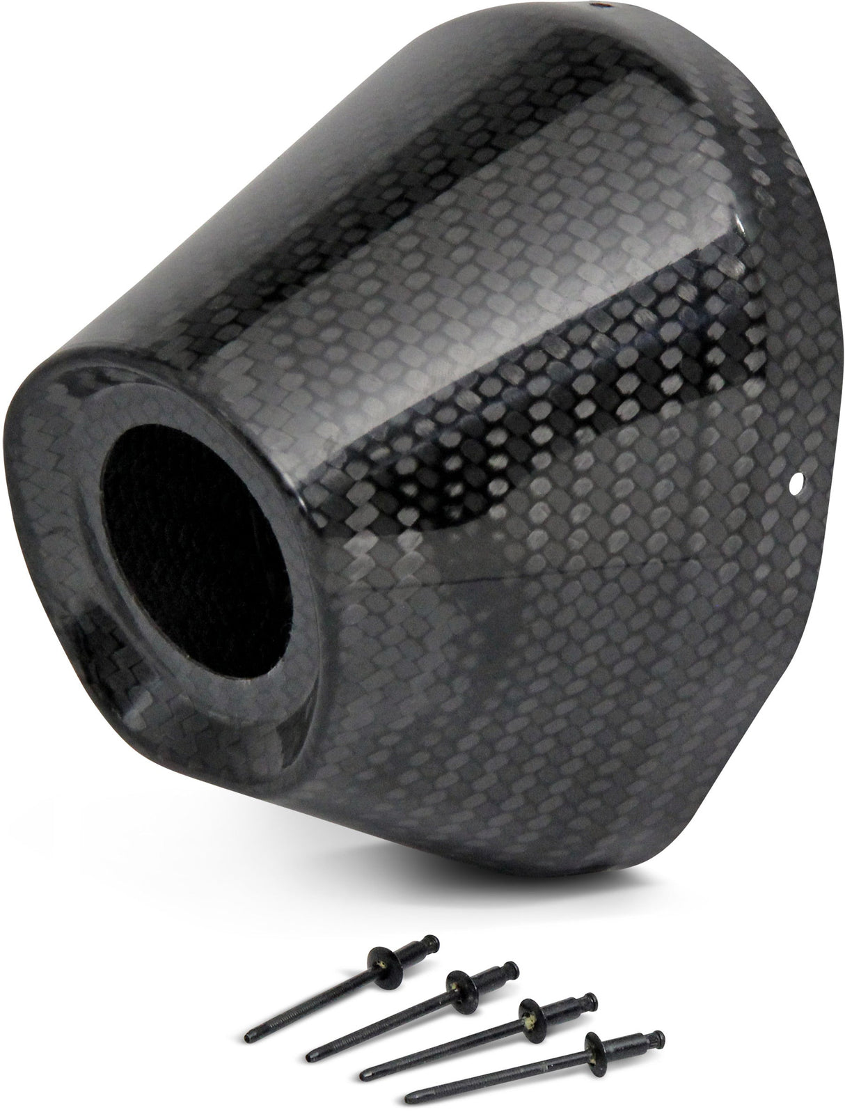 Pro Circuit Carbon end cap 4.5"  hole 1 1/2 - Fits most Ti-6 pro